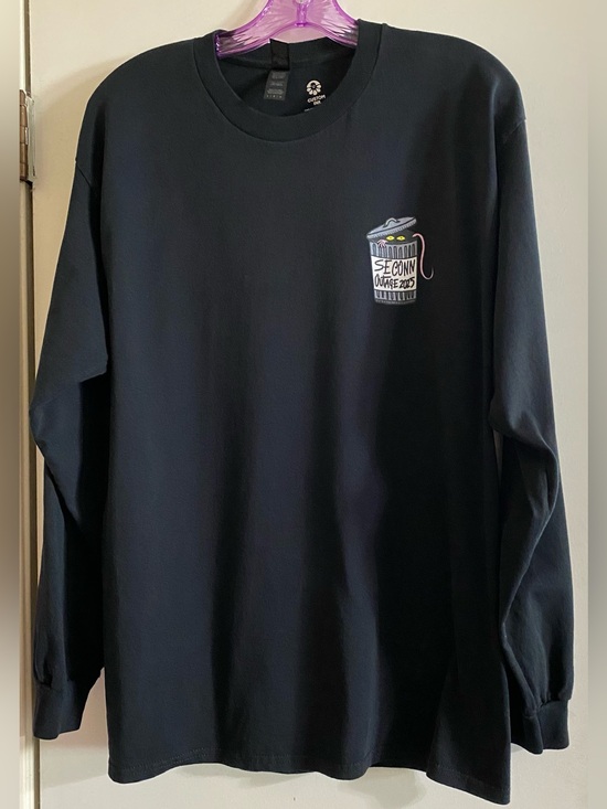 Custom ink Other - Black Graphic Long Sleeve Tee with Can Illustration